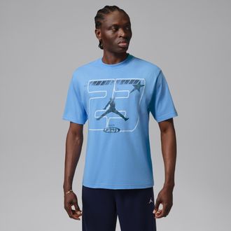 Nike Jordan Mens Jordan Graphic T-Shirt in Blue | IQ1024-412
