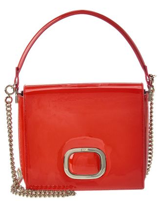 Roger Vivier Logo Leather Shoulder Bag