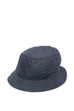 Paul & Shark ALL OVER SHARKS BUCKET HAT Size: 57, colour: NAVY