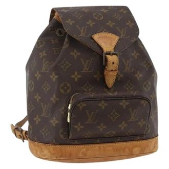 Louis Vuitton Pre-owned Backpacks, female, Brown, Size: ONE SIZE Pre-owned Monogram Canvas Backpack