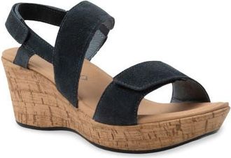 Naot Sunrise Platform Wedge Sandal in Charcoal Suede at Nordstrom, Size 10Us
