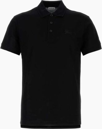 Burberry Mens Burberry Eddie EKD Polo Shirt in Black - Size: 44