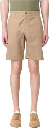 Brooksfield Korte Broeken, Heren, Beige, S, Katoen, Military Style Casual Shorts