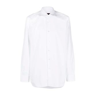 Barba Overhemden, Heren, Wit, 6Xl, Katoen, Italiaans Katoenen Overhemd