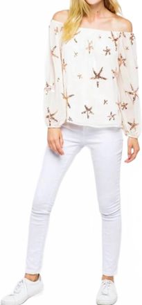 Merci Stargaze Off The Shoulder Top In Ivory