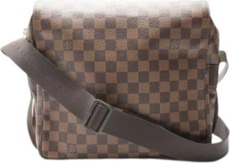 Louis Vuitton Pre-owned Cross Body Bags, female, Brown, Size: ONE SIZE Pre-owned Canvas Cross Body Bag