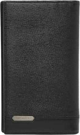 Bulgari Black Leather Long Wallet (Bi-Fold) (Pre-Owned)