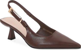 Berness Cassandra Slingback Kitten Heel Pump in Brown at Nordstrom Rack, Size 8.5