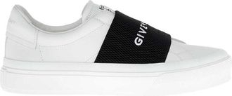 Givenchy City Court White Low Top Sneakers With Logo In Leather Woman