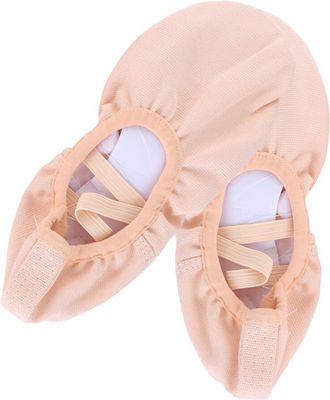 UPKOCH Elastic Band Lightweight Dance Shoes Non-Slip Sole Ballet Footwear for Adults Soft Sole Yoga Gymnastics Shoes for Women and Boys Pink