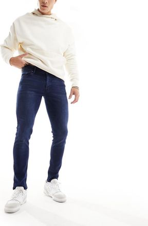 Jack & Jones Essentials Glenn slim fit jeans in indigo-Blue