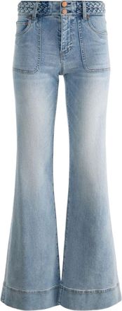Alice & Olivia Jeans Juno intrecciati - Blu