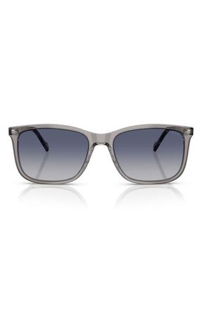 Vogue Eyewear 57mm Pillow Sunglasses in Transparent Grey at Nordstrom