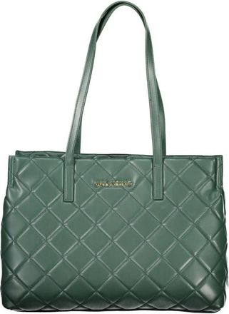 Valentino Tassen, Dames, Groen, ONE Size, Polyethyleen Handtas met Bovenhandvat Design