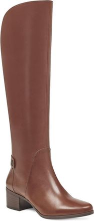 Anne Klein Womens Jela Knee High Boots In Brown