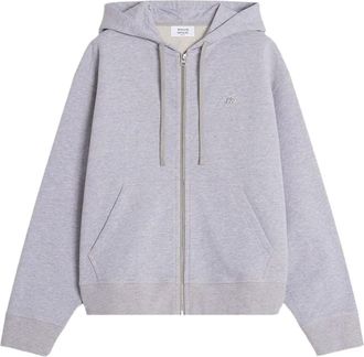 Maison Kitsuné Felpa Baby Fox con cappuccio e zip - Grigio
