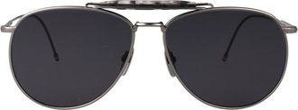 Thom Browne unisex, Accessoires, Grijs, Maat: 62 MM