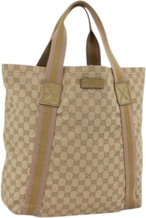 Gucci Pre-owned Tote Bags, female, Beige, Size: ONE SIZE Pre-owned Vintage Tote Bag