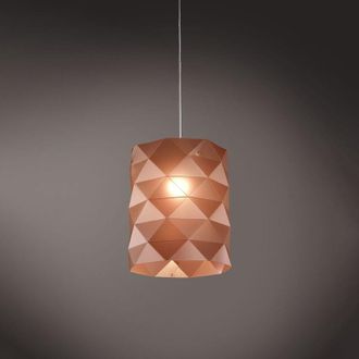 Linea Zero Linea Zero - Sospensione Moderna 1 Luce Prisma In Polilux Rame D27 Made In Italy