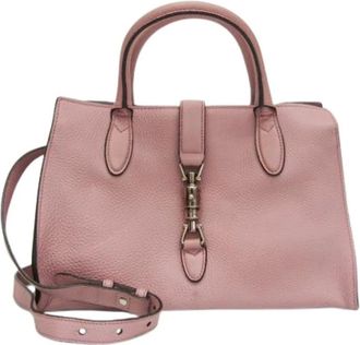Gucci Pre-owned Handbags, female, Pink, Size: ONE SIZE Pre-owned New Jackie 365460 Shoulder Bag