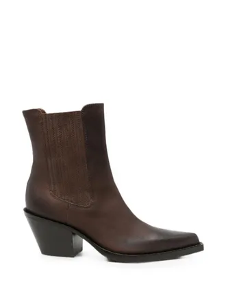 PARIS TEXAS Boots Leather Brown Dallas Ankle Boot T. 060