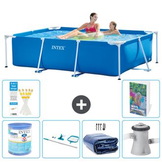 Intex Piscina Con Estructura Rectangular - 220x150x60 Cm - 7-piezas S20
