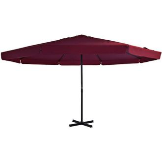 vidaXL Vidaxl - Sombrilla De Jard&iacute;n Con Palo De Aluminio 500 Cm Rojo Burdeos