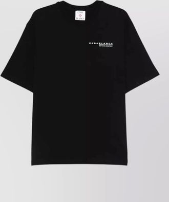 Casablanca orchid glitch oversized graphic t shirt