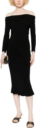 Norma Kamali Kleedjes Zwart - Dames - Casual kleedjes - Zwart - M - Polyester - Kleedjes