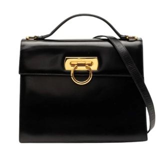 Ferragamo Pre-owned Handbags, female, Black, Size: ONE SIZE Pre-owned Satchel