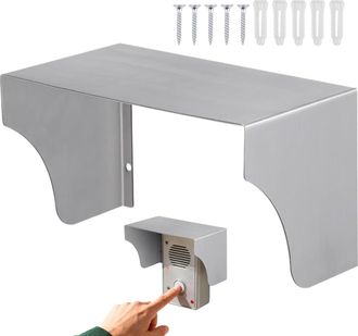 OEM Cubierta Para Timbre - Carcasa De Acero Inoxidable - Caja Inal&aacute;mbrica Resistente A La Lluvia Para Teclado, Cargador, Controladores De Acceso, Toma De 