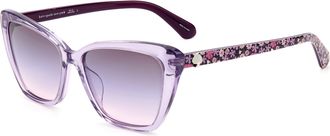 Kate Spade New York Ladies Purple Cat Eye Sunglasses LUCCA-G-S-789