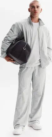 Alo | Takeaway Track Straight Leg Pants in Titanium, Size: Medium