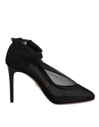 Dolce & Gabbana Black Nylon Mesh Sock Style Boots Womens Shoes