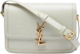 Saint Laurent Pre-owned Solferino Schoudertas - Dames - Vintage Schoudertas - Wit - ONE Size - Leer - Vintage