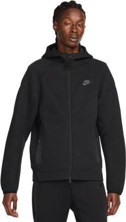 Nike Mens Tech Fleece Full-Zip Hoodie - Black/Black Size 3XL