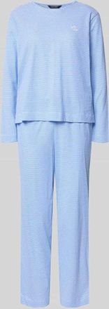 Lauren Ralph Lauren Pyjama aus reiner Baumwolle in Hellblau, Gr&ouml;&szlig;e XL