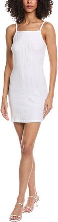 Leset Pointelle Square Neck Mini Dress