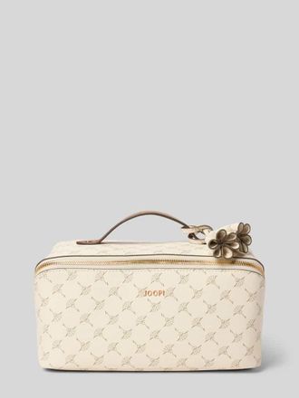 Joop Kosmetiktasche mit Logo-Muster und Tragehenkel in Offwhite, Größe 1