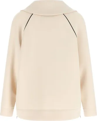 Max Mara Mohair Half-Zip Sweatshirt - Beige