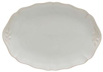 Costa Nova Grosse ovale Servierplatte Alentejo - Weiss
