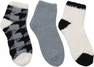 Cuddl Duds 3-Pack Cozy Ankle Socks in Ultimate Grey at Nordstrom Rack