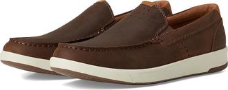 Florsheim Crossover Moc Toe Slip-On Mens Shoes Brown Pull Up : 10.5 W (3E), Leather