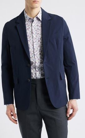 Paul Smith Solid Navy Water Repellent Stretch Nylon Sport Coat at Nordstrom Rack, Size 36 Us / 46 Eu