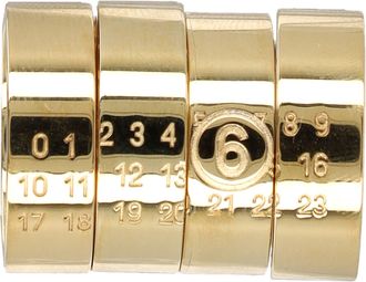 Maison Margiela Mm6 Maison Margiela Stacked Numeric Metal Ring