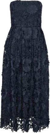 Rotate 3D Lace Midi Dress