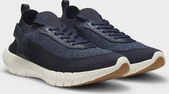 HUGO BOSS Mens BOSS Orange Motion Mens Sock Trainers With Knitted Uppers - Open Blue 460 - Size: 11