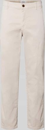 Jack & Jones Jack & Jones Straight Fit Chino mit Eingrifftaschen Modell Vance in Stein, Gr&ouml;&szlig;e 29/30