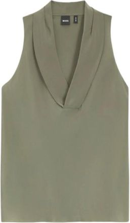 HUGO BOSS Bolaru Top - Tops - Mujer - Verde - S