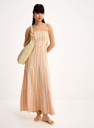 Rip Curl Womens Back cutout tiered dress